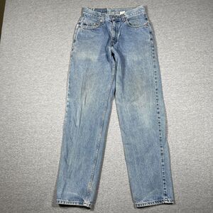 VTG Levi's 550 Jeans Mens 30x32 Blue Light Wash Tapered Relaxed Denim Zip Fly